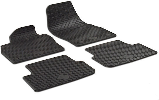 Umbrella Set Covorașe Față și Spate 4buc din Furtun pentru Seat Ibiza / Arona Volkswagen Polo Audi A1 2018 Negre