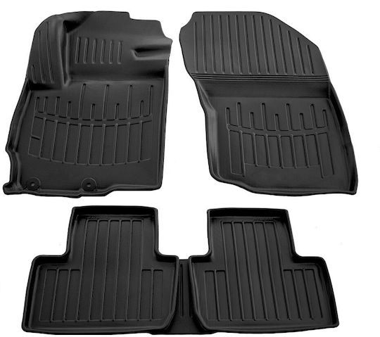 Umbrella Set of Front and Rear Mats 4pcs for Citroen C4 Aircross 2012-2017 Black