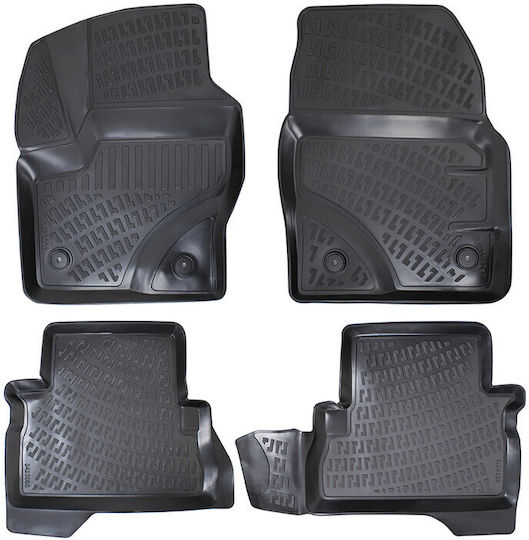 Umbrella Set Covorașe Față și Spate 4buc din Furtun pentru Ford Kuga 2012-2019 Negre