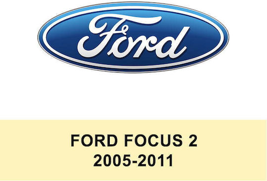 Perflex Set of Front and Rear Mats 4pcs Tray Type for Ford Focus 2 2005-2011 Black
