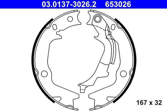 Set Brake Pads Hyundai I20 Pb Pbt Ate 03013730262