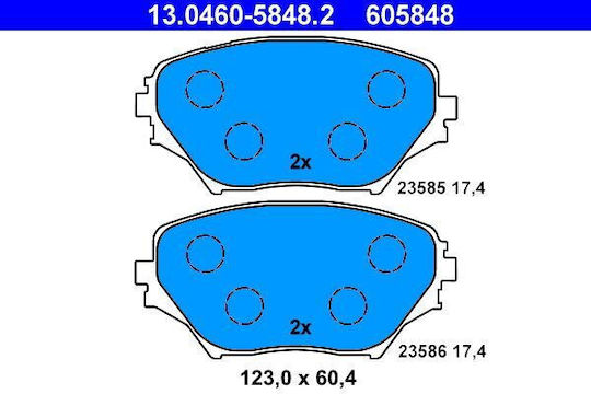 Toyota Rav 4 Ii Cla2 Xa2 Zca2 Aca2 Ate Brake Pads