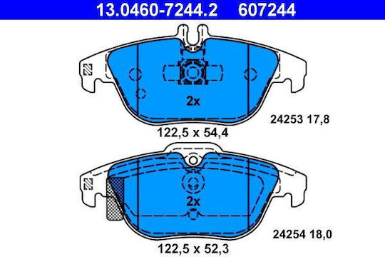 Brake Pads Mercedes-benz C-class W204 Ate 13046072442