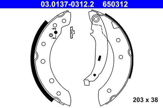 Bremsbelag-Set Citroen Saxo S0 S1 Ate 03013703122