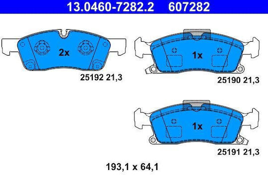 Brake Pads Jeep Grand Cherokee Iv Wk Wk2 Ate 13046072822