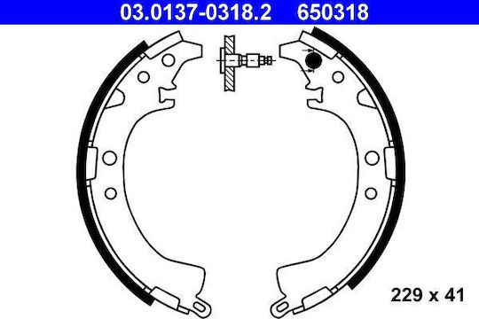 Bremsbeläge-Set Toyota Camry CV1 XV1 V1 ATE 03013703182