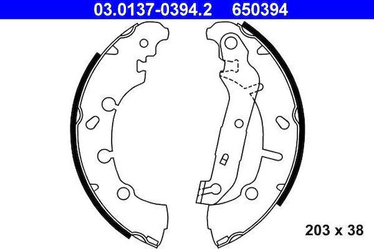 Bremsbelag-Set Ford Fiesta IV JA JB ATE 03013703942