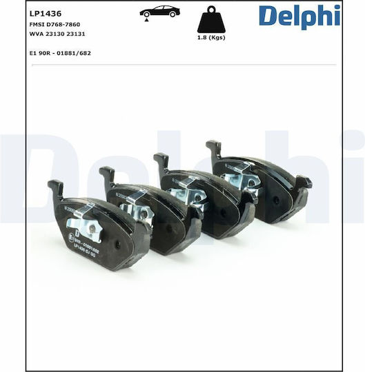Delphi Σετ Τακάκια για Bentley Continental