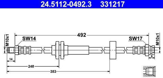 Спирачна маркучка Citroen Jumper Bus Ate 24511204923