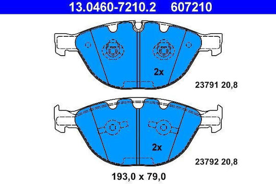 Placute de frana Ate Bmw 5 E60 13046072102