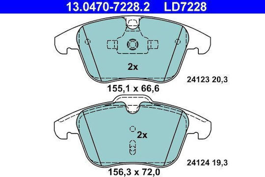 Bremsbeläge Ford Galaxy Wa6 Ate 13047072282