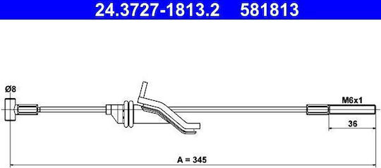 Handbrake Cable Mazda 3 Bk Ate 24372718132