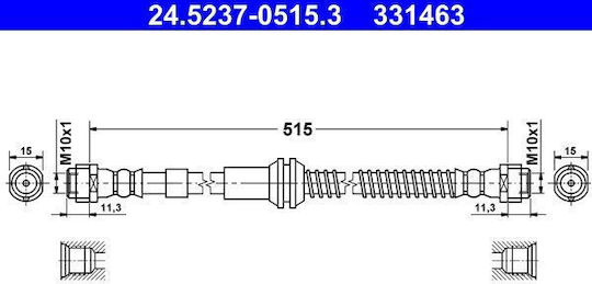 Кормилна маркучка Audi Q7 4l Ate 24523705153