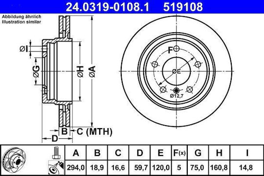 Bmw 3 E46 Brake Disc Ate 24031901081