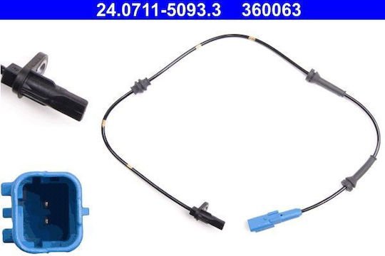 Abs Wheel Sensor Citroen C2 Jm Ate 24071150933