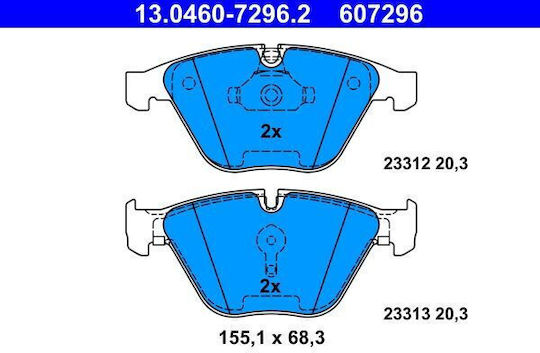 Bmw 5 E60 Ate 13046072962 Brake Pads