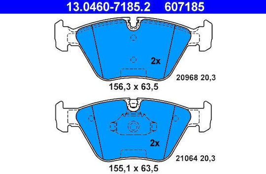 Plăcuțe de frână Bmw 3 E36 Ate 13046071852