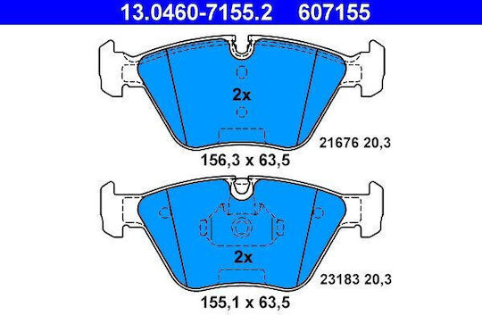 Bmw 3 E46 Ate 13046071552 Brake Pads