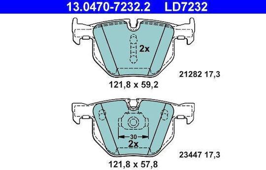 Bmw X5 E70 Ate 13047072322 Brake Pads
