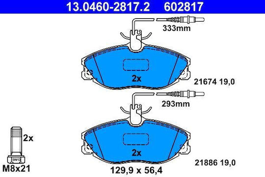 Brake Pads Citroen Xsara N1 Ate 13046028172
