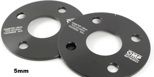 Omp Omps08172001 Разширители На Колела За Автомобил 4x108 Резба 14x1.5 Черни 2 Броя