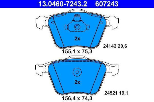 Plăcuțe de frână Ford Galaxy Wa6 Ate 13046072432
