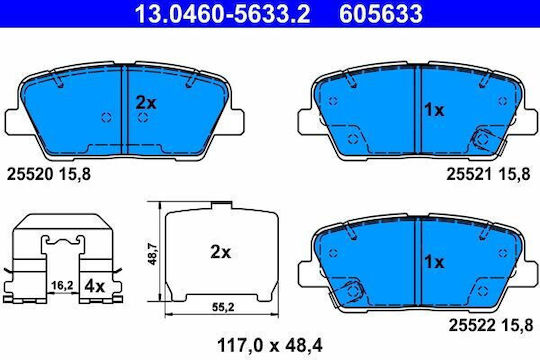 Hyundai Grand Santa Fe Brake Pads Ate 13046056332