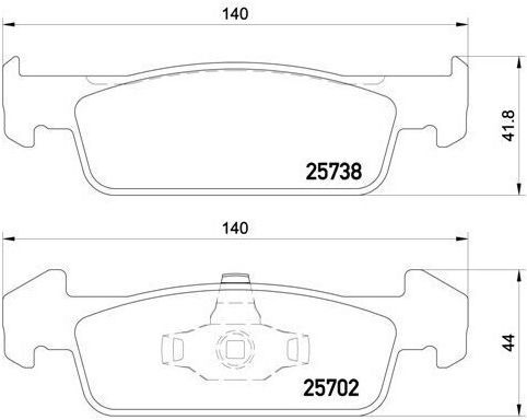 Brembo P68060 Спирачни Накладки за Dacia Logan II
