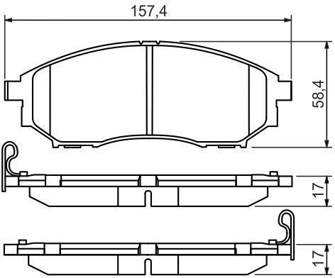 Bosch Disc Brake Pad Set