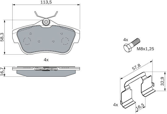 Set Plăcuțe de Frână pe Disc Bosch