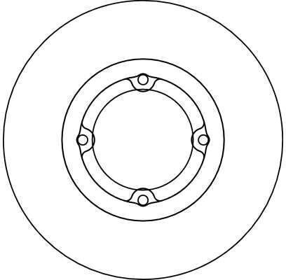 Front Right Left Brake Disc Trw Chevrolet Matiz Spark Daewoo Matiz 236mm 4 Holes 12.6mm Thickness