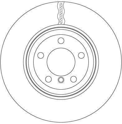 Front Brake Disc Right Left TRW Automotive Nissan Juke Pulsar Sentra Vii Teana III 280mm 5 Holes Ventilated Coated 24mm Thickness