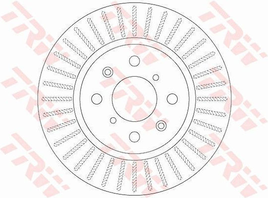 Front Brake Disc Right Left TRW Suzuki Swift III IV 1.2 1.3D 1.6 05.06 Diameter 256mm Thickness 22mm 4 Holes Ventilated