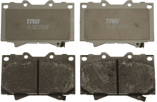 Trw Automotive Set Plăcuțe de Frână Față Lexus LX Toyota Croazieră pe Uscat Sequoia Tundra 78mm 119.6mm 15.5mm