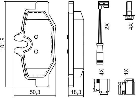 Bosch Disc Brake Pad Set