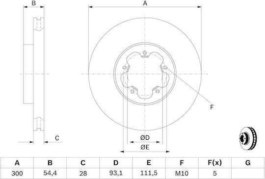 Bosch Brake Disc
