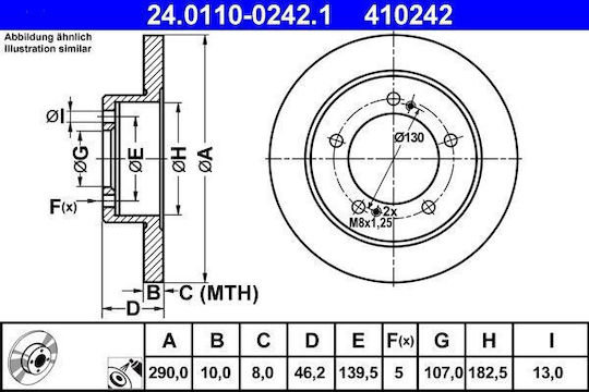 Suzuki Jimny Fj Brake Disc Ate 24011002421