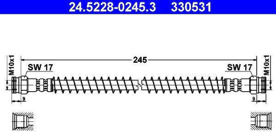Brake Hose Citroen Xsara N1 Ate 24522802453