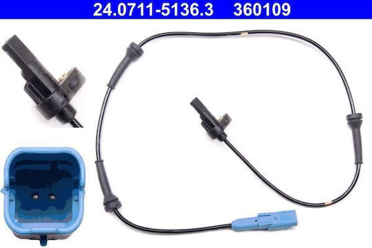 Abs Wheel Sensor Peugeot 206 Sw 2e K Ate 24071151363
