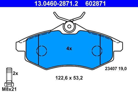 Brake Pads Citroen C2 Jm Ate 13046028712