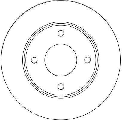 Front Brake Disc Right Left Trw 256mm 24mm Ventilated Mitsubishi Colt Vi Smart Forfour 1.1-1.5d 4 Holes