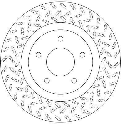 Trw Ventilated Front Brake Disc 294mm 5 Holes Mitsubishi Asx Outlander Ii Iii 1.6-3.0 11.06 Compatible Dodge