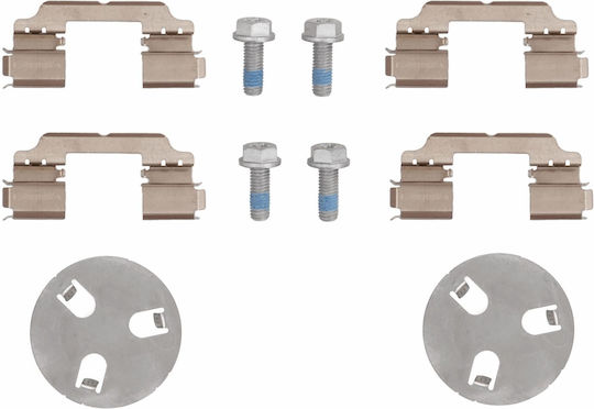 Front Brake Pad Set with Caliper Screw Accessories for Honda Civic Viii 1.4 1.8 2.2d 09.05 56x131.7x17.8 Mm