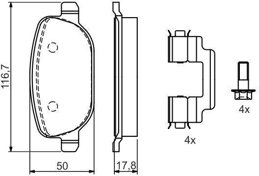 Bosch Disc Brake Pad Set