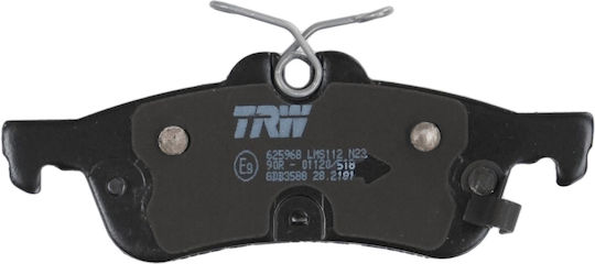 TRW Automotive Rear Disc Brake Pads Set Honda Civic IX 1.4-2.2d Height 43.7mm Width 123.1mm Thickness 14.5mm