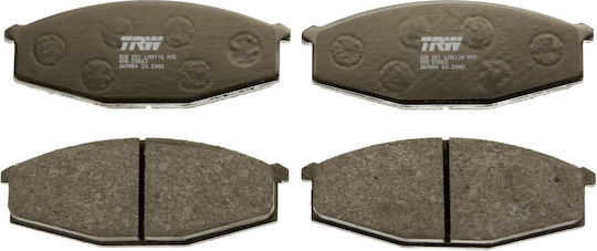 Trw Automotive Front Brake Pads Nissan Patrol Urvan 53.5mm Height 142.0mm Width 17.0mm Thickness