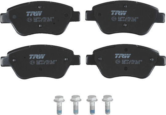 Front Brake Pad Set Trw Automotive for Fiat Siena 1.3/1.6 11.00-12.12 Caliper Bolt Accessories 53.3mm 123.0mm 17.8mm