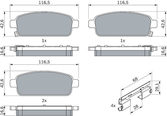 Bosch Disc Brake Pad Set