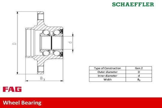 Set Wheel Bearing Audi A3 8l1 Fag 713 6102 20