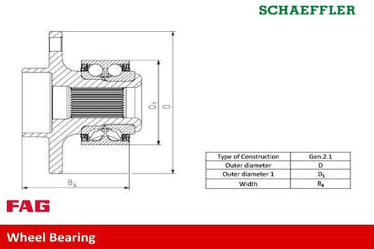 Radlagersatz Volvo S60 II Fag 713 6604 60